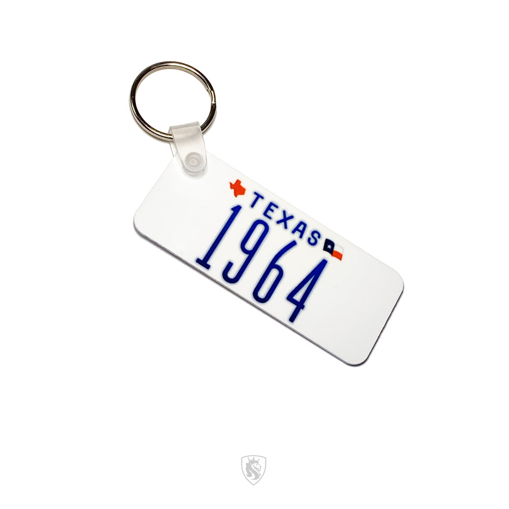 Low Low or Birth Year State Plates On A Keychain