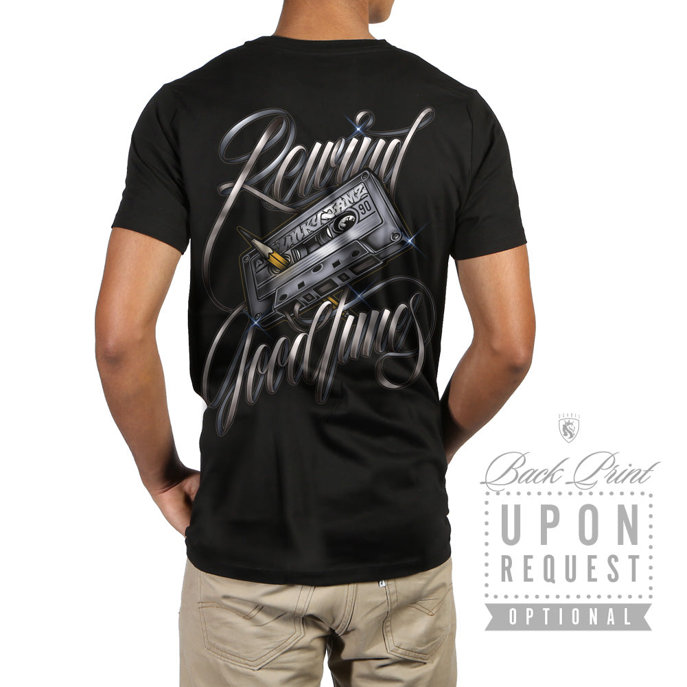 Rewind Good Times - 100% Cotton Tee For Men