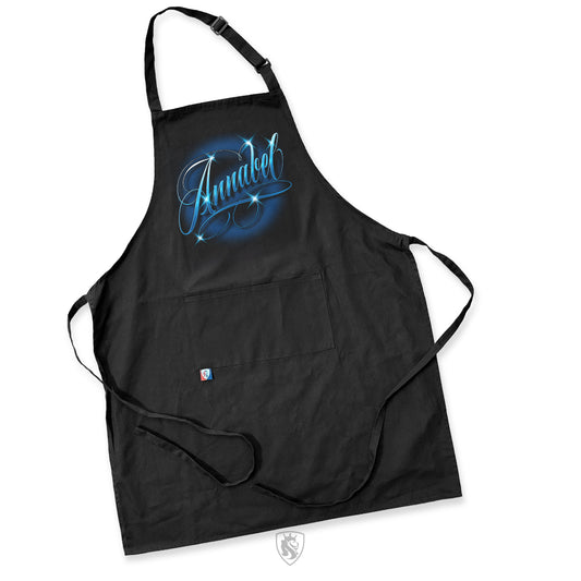 Airbrushed Style Name On Apron