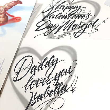 Cupid Graffiti Greeting Card