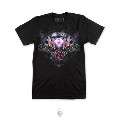 Greatest Mom - 100% Combed Ring-Spun Cotton Top For Women