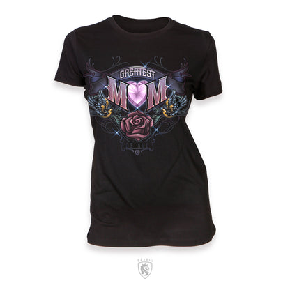 Greatest Mom - 100% Combed Ring-Spun Cotton Top For Women