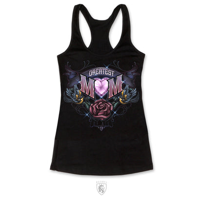 Greatest Mom - 100% Combed Ring-Spun Cotton Top For Women