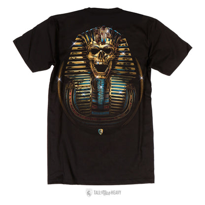 King Tut Skull 25K - 100% Cotton Tee For Men