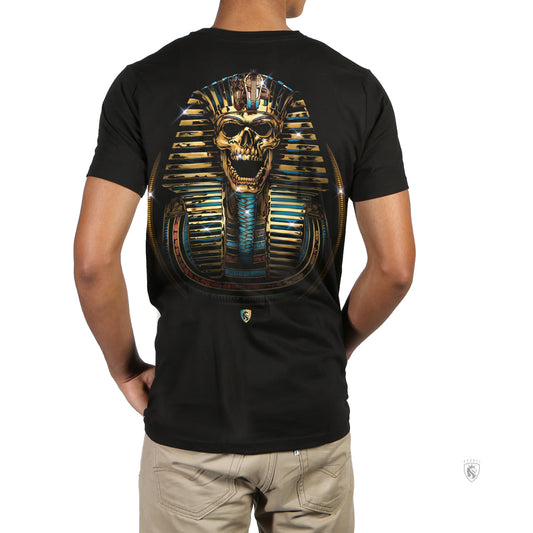 King Tut Skull 25K - 100% Cotton Tee For Men