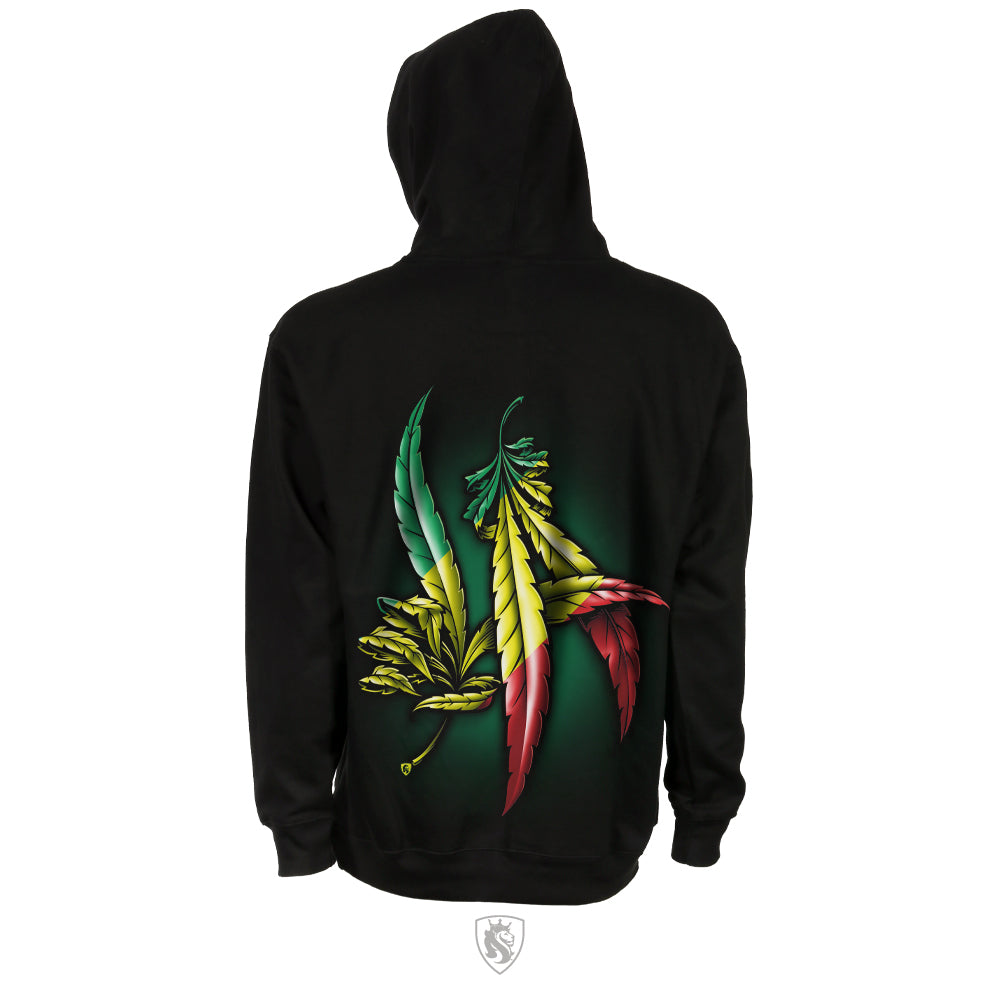 LA Weed Hands Rasta Fleece For Men