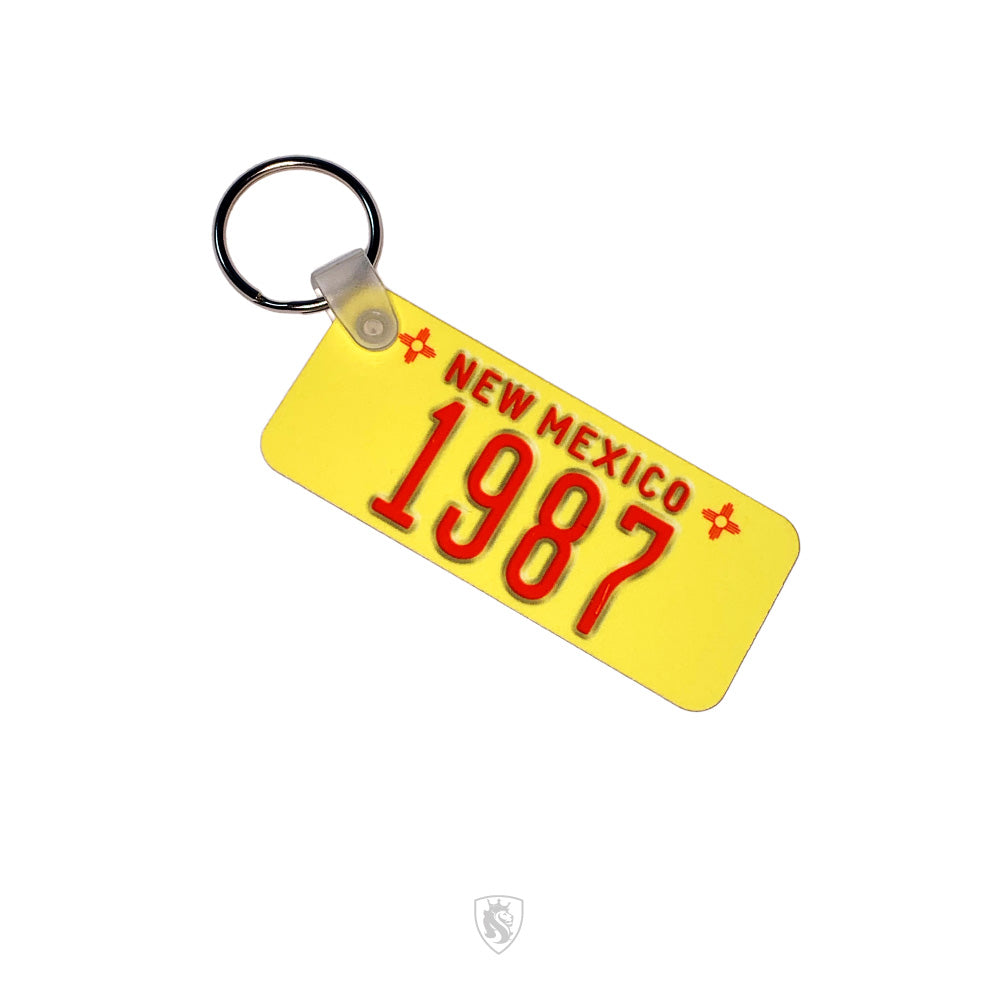 Low Low or Birth Year State Plates On A Keychain