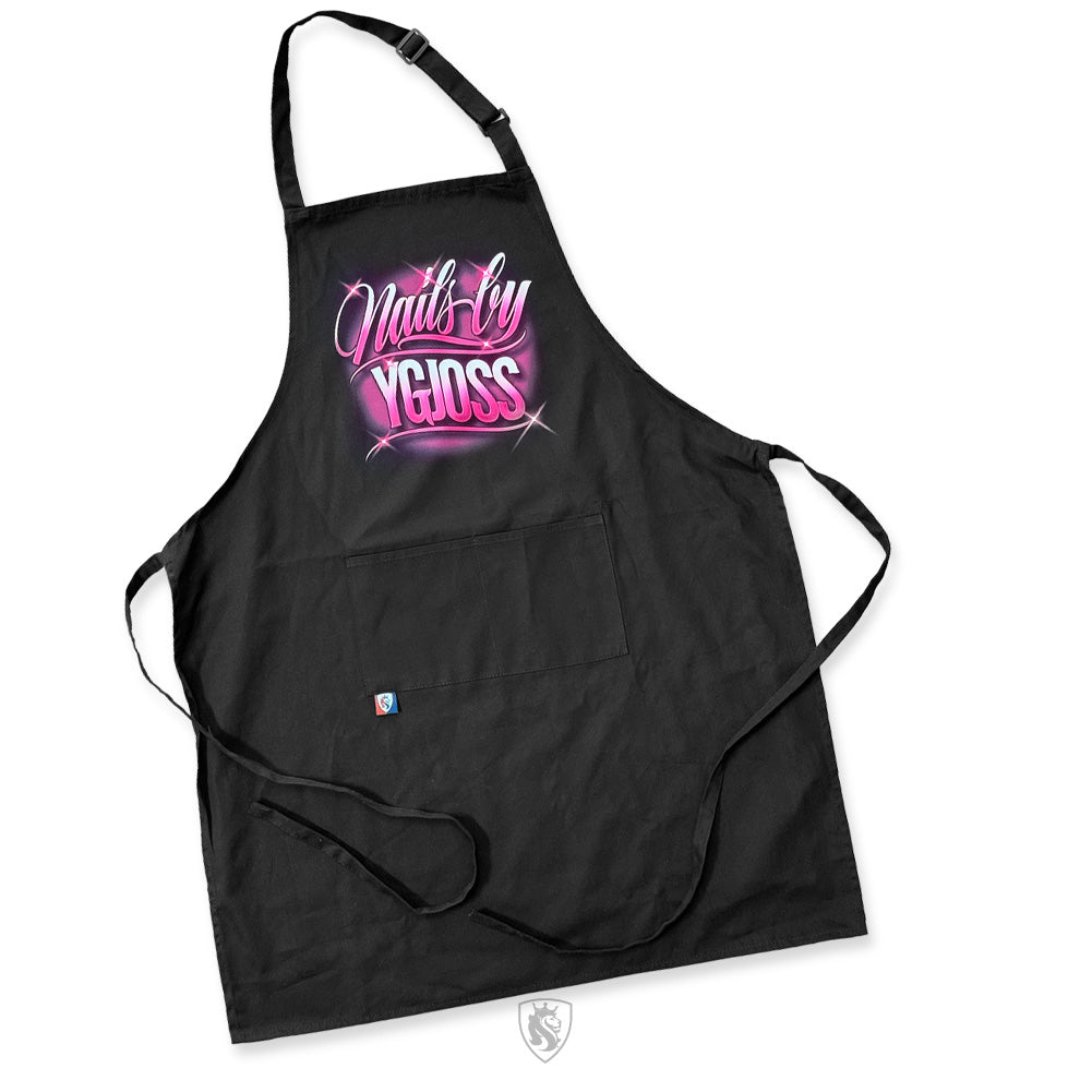 Airbrushed Style Name On Apron