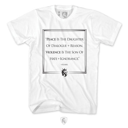 Peace vs Violence - 100% Cotton Tee For Men