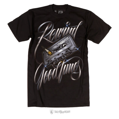 Rewind Good Times - 100% Cotton Tee For Men