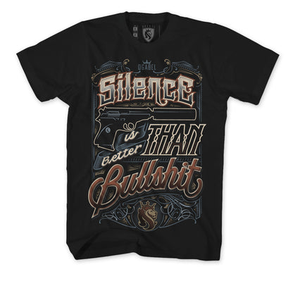 Silence Is Better Than Bullshit 25K Mens Tee - 100% Cotton Tee For Men