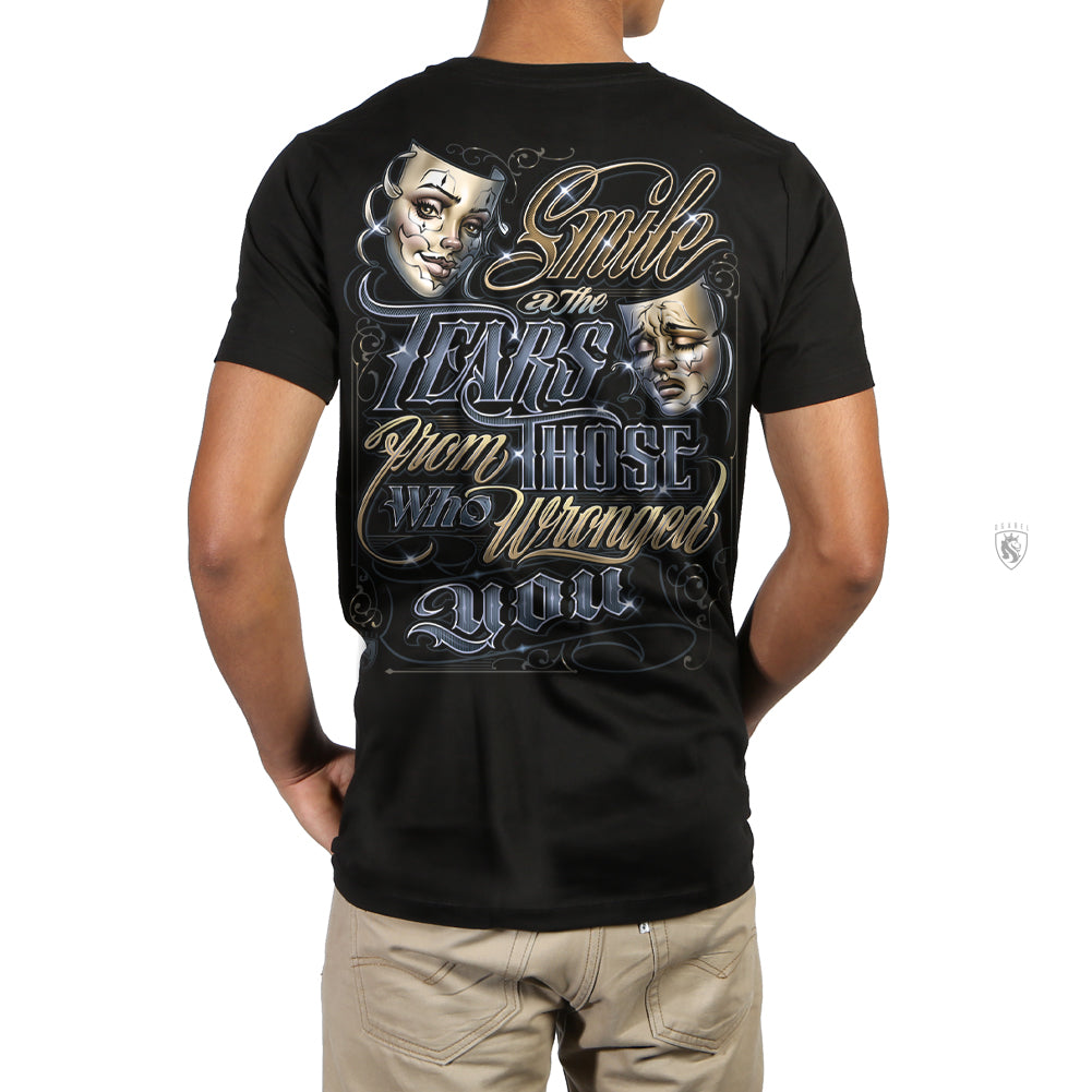 Smile At Em - 100% Cotton Tee For Men