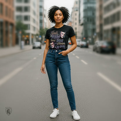 Smile At The Tears - 100% Combed Ring-Spun Cotton Tee For Women