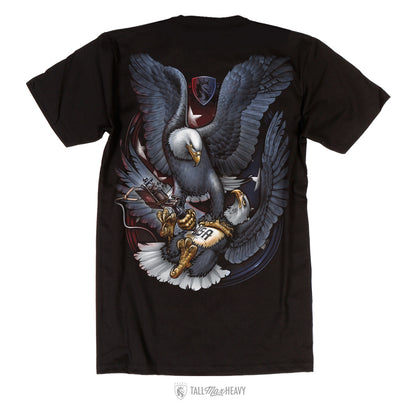USA Tattoo Eagles - 100% Cotton Tee For Men