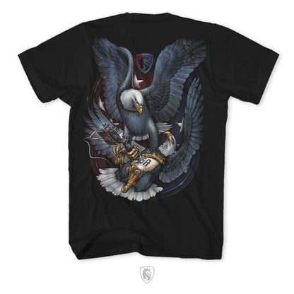 USA Tattoo Eagles - 100% Cotton Tee For Men