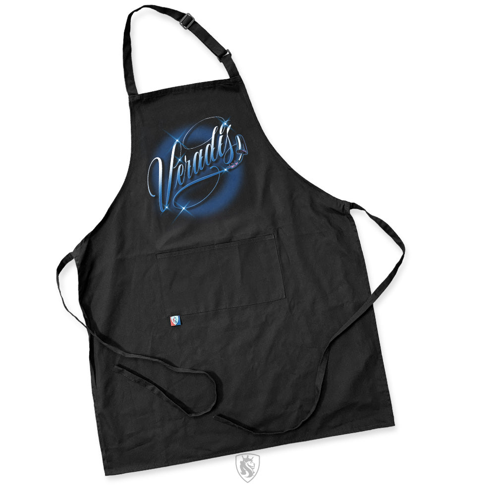 Airbrushed Style Name On Apron